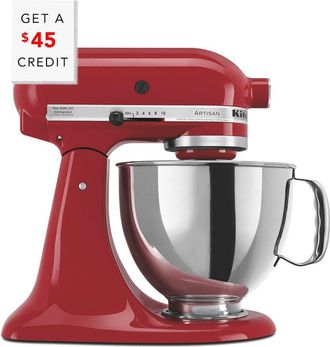 KitchenAid Kitchenaid Artisan Series 5Qt Red Tilt-Back Head Stand Mixer With $45 Credit