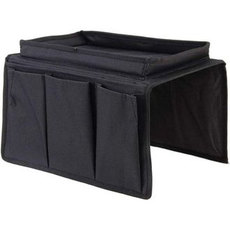 OEM Organizador Negro Para El Reposabrazos Del Sof&aacute; Con Espacio De Almacenamiento Para Tel&eacute;fono M&oacute;vil, Libros Y Mando A Distancia, Adem&aacute;s De Bolsillo Colg
