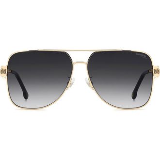 Carrera 63mm Oversize Square Sunglasses in Rose Gold/Dark Grey Sf at Nordstrom