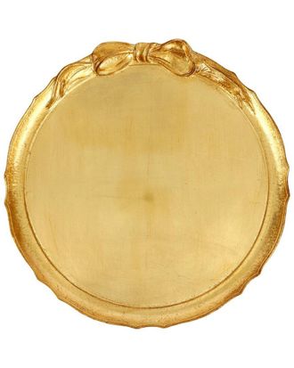 Vietri Vietri Florentine Bow Round Tray With $13 Credit