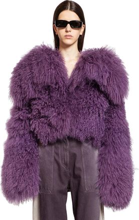 The Attico Short Mongolian Fur Coat