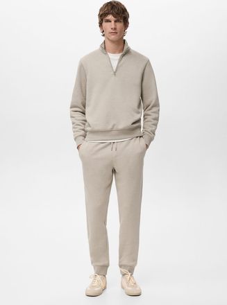 Mango Jogger cotone vita elasticizzata sabbia - Uomo - XXL - MANGO MAN
