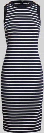 Lauren Ralph Lauren K&ouml;rpernahes Freizeitkleid in Marine Melange, Gr&ouml;&szlig;e 34