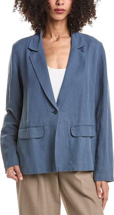 Eileen Fisher Eileen Fisher Plus Linen & Silk-Blend Blazer
