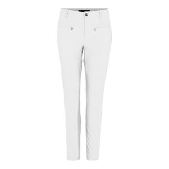 C.Ro Broeken, Dames, Wit, 3Xl, Leer, Slim-fit Broek