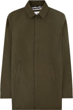 Aquascutum Mens Active Shell Mid Trench Army Green Jacket - Size X-Large