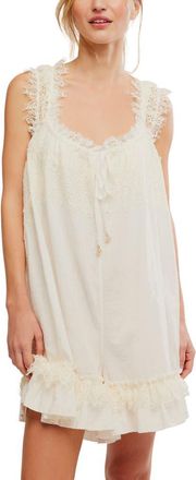 Free People Wish Me Luck Romper in Ivory at Nordstrom, Size X-Small