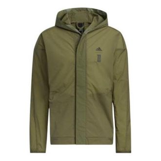 adidas WJ WB Sports Hooded Jacket Olive Green HE5146