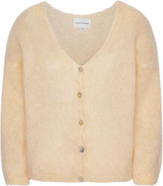 Americandreams Cornelia LS Cardigan - Dames - Vesten - Beige - L - Wol - Truien & Vesten