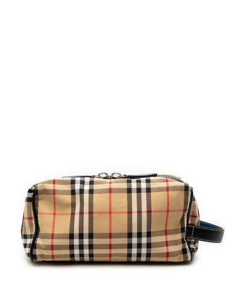 Burberry 2000-2017 House Check Canvas pouch - Brown