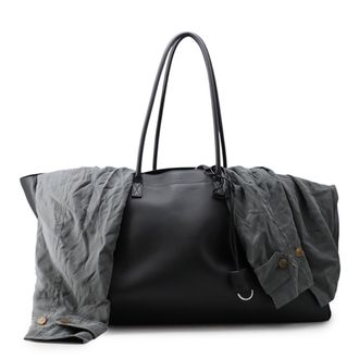 Balenciaga Gray Leather Tote Bag (Pre-Owned)