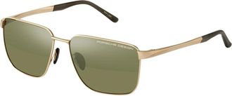 Porsche Design P86004 Zonnebril - Heren - Zonnebrillen - Groen - 60 MM - Accessoires