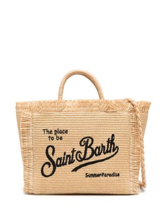 MC2 Saint Barth Colette fringed beach bag - Neutrals