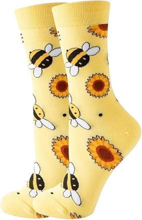 Generic Mens Yellow Honey Bee Novelty Socks One Size UK 7-12 EU 40-47