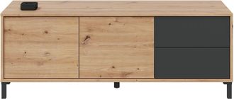 For&eacute;s Fores - Mueble Tv 2 Puertas 2 Cajones Brooklyn Roble Gris