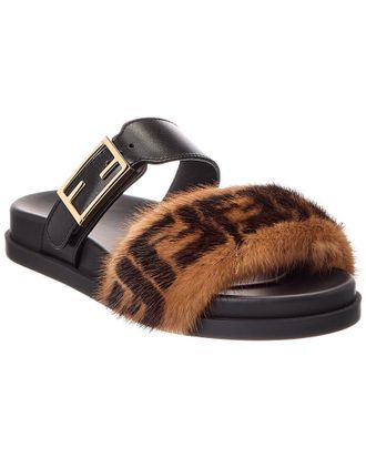 Fendi Fendi Feel Leather Sandal