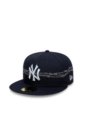 New Era Mens Baseball Cap 59fifty Navy Crown Hat
