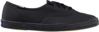 Keds Womens Champion Sneaker, Black Leather, 8.5 UK