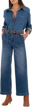 Kut from the Kloth Meg High Rise Wide Leg Jeans In Dark Wash