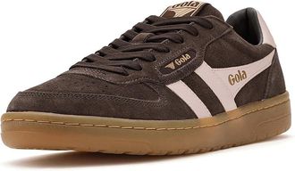 Gola Hawk Suede 86 Womens Walking Shoes Mocha/Chalk Pink/Gum : 7.5 B - Medium