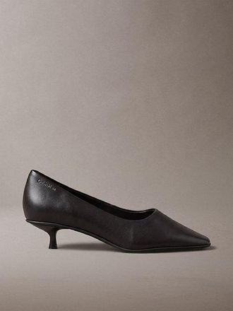 Calvin Klein Zapatos De Sal&oacute;n De Piel Con Tac&oacute;n Kitten