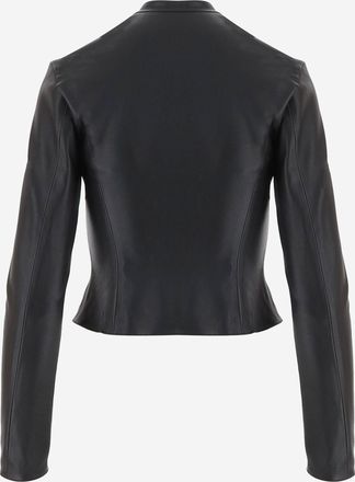 Gucci Lightweight Stretch Lambskin Jacket - Black
