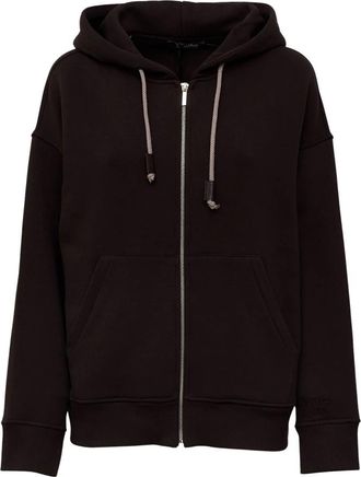 Max Mara Zip-throughs - Dames - Vesten met rits - Bruin - L - Hoodies & sweatvesten