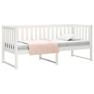 Berkfield Home Beautiful Day Bed White 75x190 cm Solid Wood Pine
