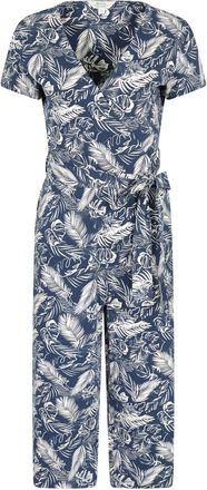 Mountain Warehouse Dames Santorini Bladeren Wikkel Jumpsuit (Donkerblauw)