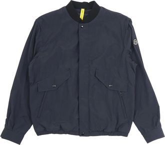 Moncler Bomber Jackets, male, Blue, Size: L Tatenen Bomber Jacket