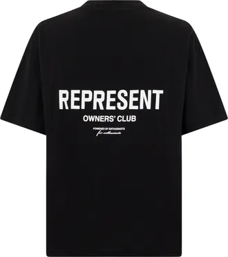 Represent Mens Short-Sleeve T-Shirt Black Cotton T-Shirts And Polos