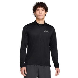 Nike Heren Pacer Logo Dri-FIT Half Zip Top (Zwart/Reflectief)