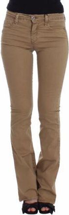 Costume National Beigekleurige Rechte Denim Broek Stretch Jeans