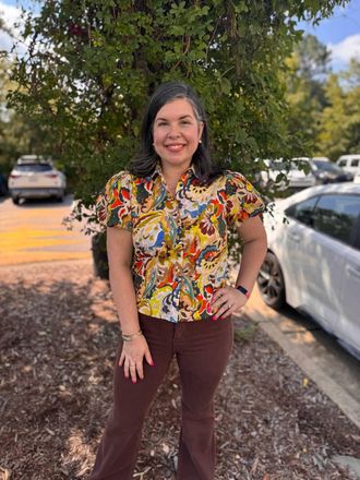 Pinch Design Floral Print Puffed Sleeve Blouse Top In Yellow Multi