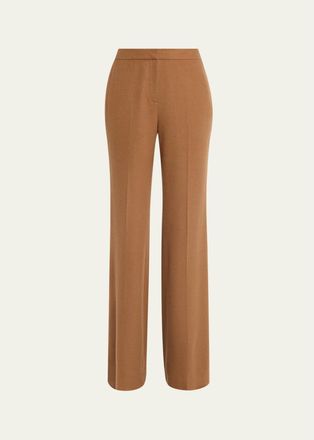 Lafayette 148 New York Lafayette Flare-Leg Camel Hair Pants