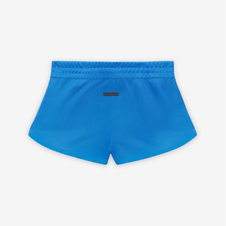 adidas Womens Ath Shorts in Blue Rush - Size 12 UK