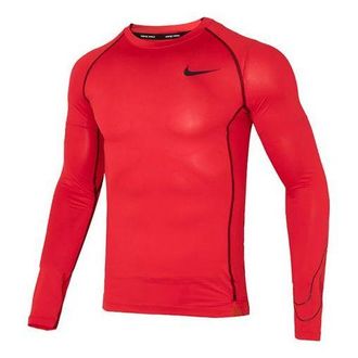 Nike Pro Dri-FIT Tight-Fit Long-Sleeve T-Shirt Red DD1991-657