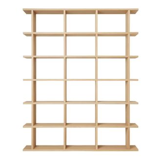 Ferm Living Kona B&uuml;cherregal 3 x 6, 170 x 210 cm, Eiche natur