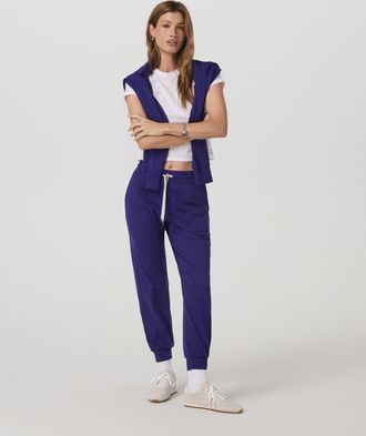 Vuori Clothing Performance Jogger Pants | Stellar Sky Heather | XS, Size Extra Small