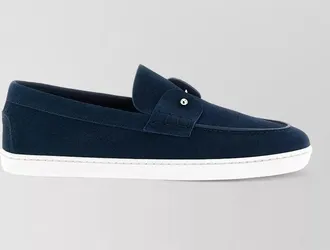 Christian Louboutin chambeliboat loafers metal hardware rubber sole