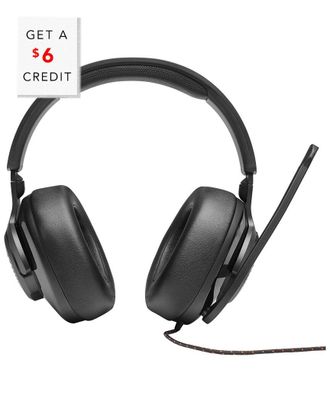 JBL Quantum 200 Wired Over-Ear Gaming Headset with Flip-Up Mic with $6 Credit