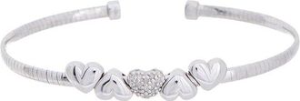 Meshmerise 18K Plated 0.10 Ct. Tw. Diamond Mesh Bangle