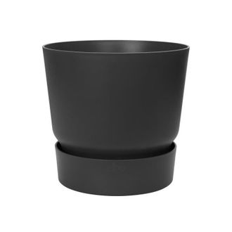 ELHO Greenville Redondo 40 Maceta Negra 39 Cm
