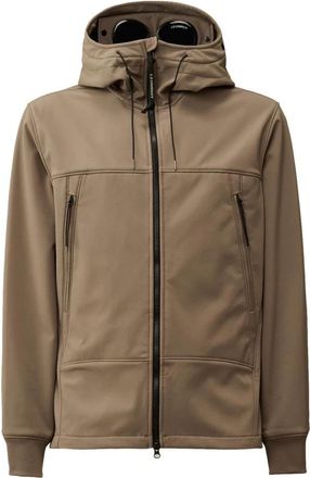 C.P. Company Beige Soft Shell-R Google Jas - Heren - Zomerjassen - Beige - XL - Jassen
