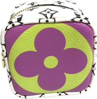Louis Vuitton Pre-owned Monogram Giant Porte Monnaie Cube - Dames - Vintage Mini Tas - Veelkleurig - ONE Size - Vintage