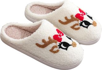 Generic Christmas Slippers for Women and Men 2025 Soft Plush Fluffy Slipper Lightweight House Slippers Plush Memory Foam Fluffy Slipper Womens Comfy Warm Hous