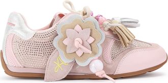 Kurt Geiger Womens Suede Lennon Sneakers - Pink - Size UK 4