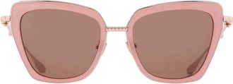 Valentino DAYDREAM II Brown Butterfly Ladies Sunglasses VLS-165 D 53