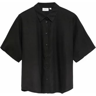 Comma Blouse met korte mouwen - Dames - Blouses & Shirts - Zwart - Maat: L