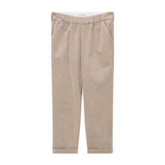 Lareida Broeken, Dames, Beige, XS, Katoen, Leo Cord Broeken